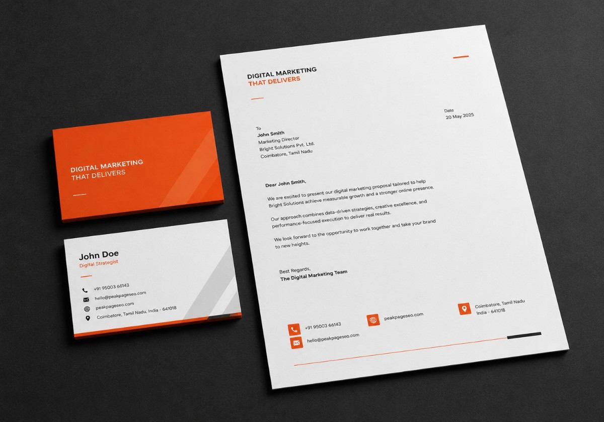 Packaging design sample PeakPage SEO Coimbatore